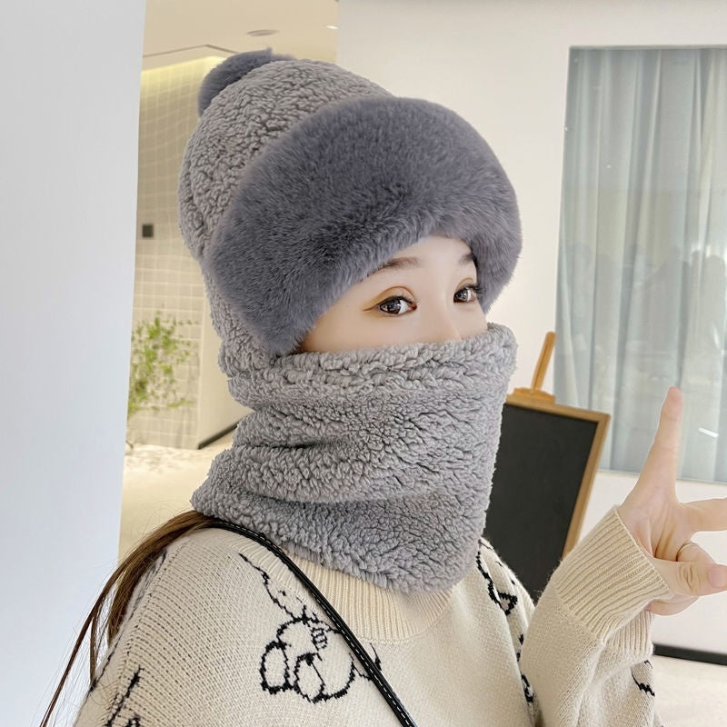 Pullover Hat Scarf Integrated All-match Electric Car Cycling Warm Artifact Windproof Neck Protection
