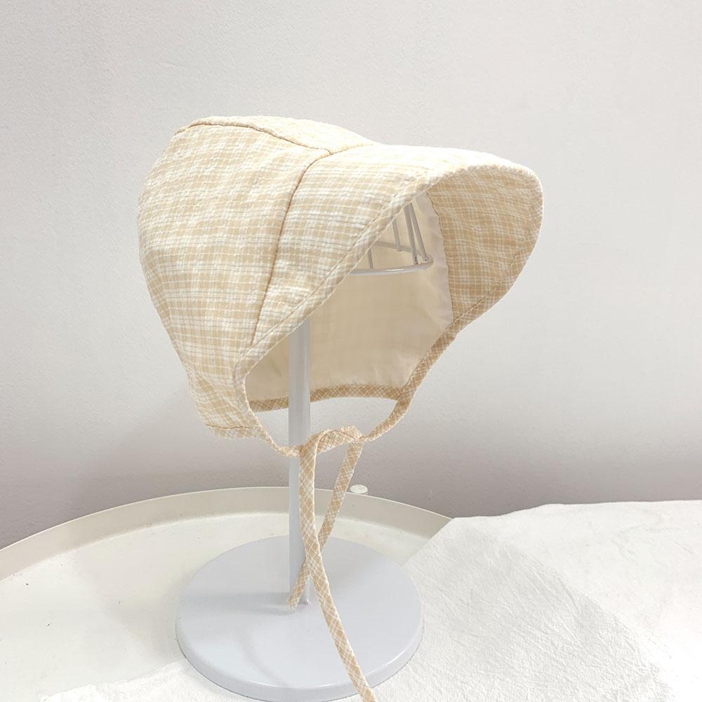 Baby Big Brim Windproof Lace-up Sun Hat