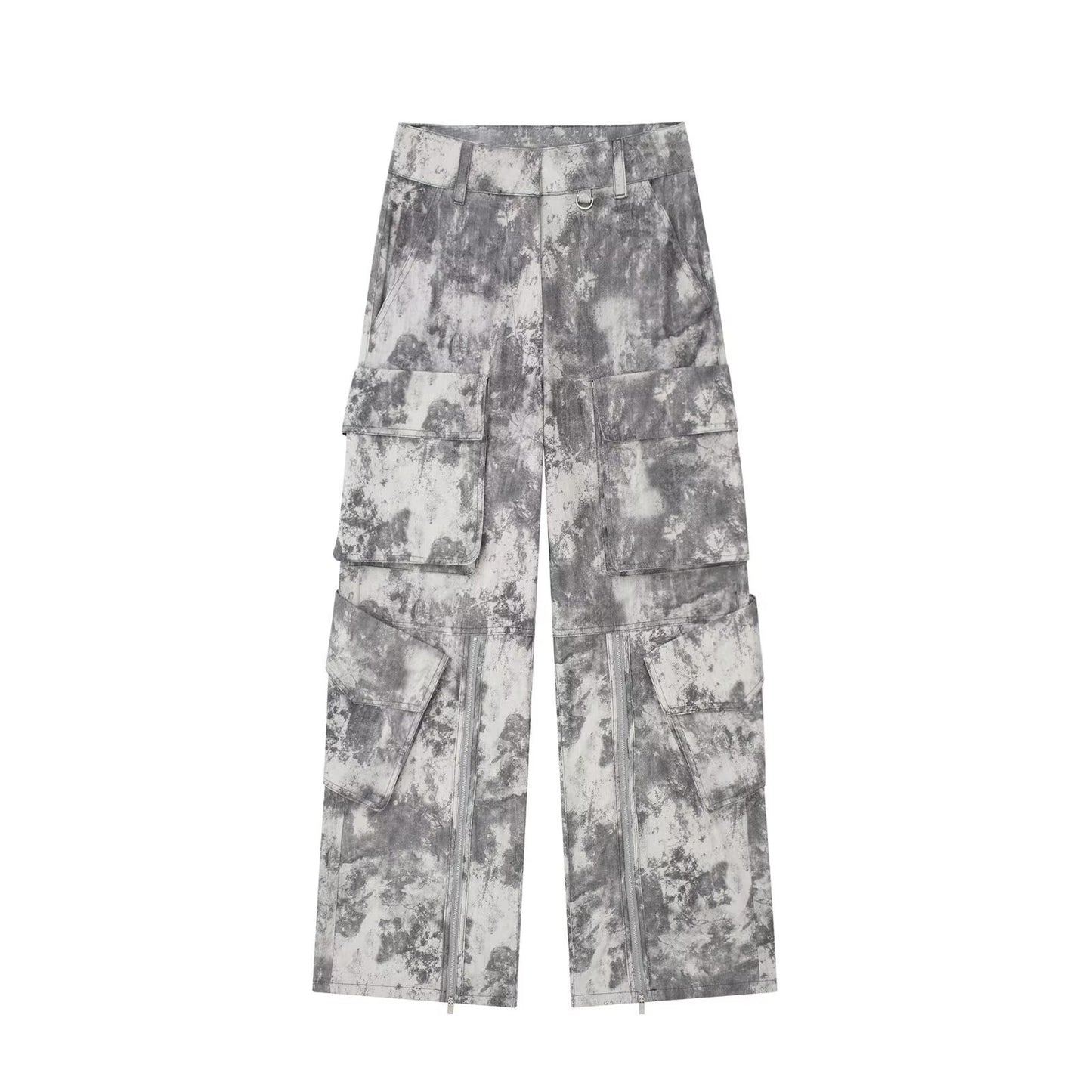 Autumn Women's Printed Mid Waist Trousers