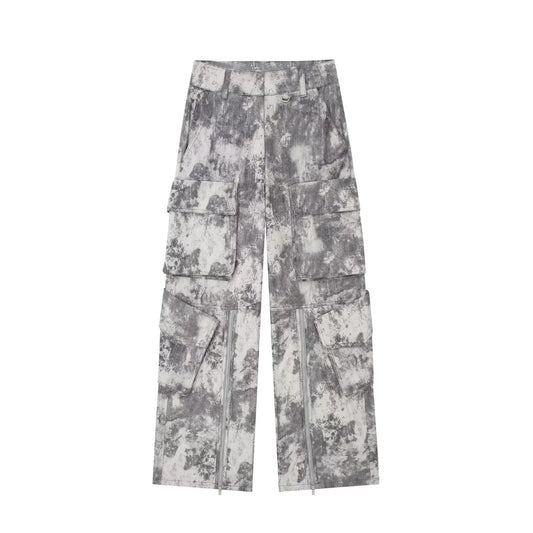 Autumn Women's Printed Mid Waist Trousers