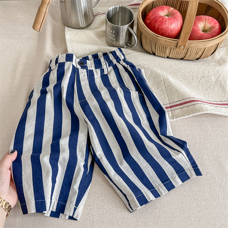 Children Striped Harem Pants Boys And Girls