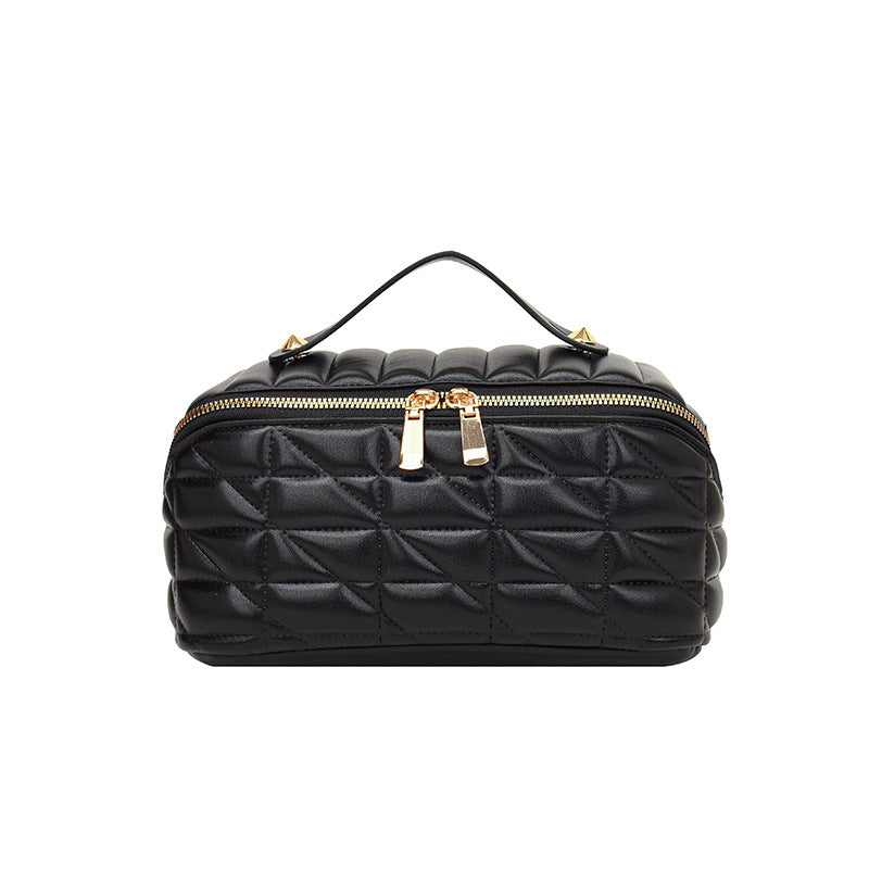Rhombus Cosmetic Bag Large Capacity Waterproof Portable