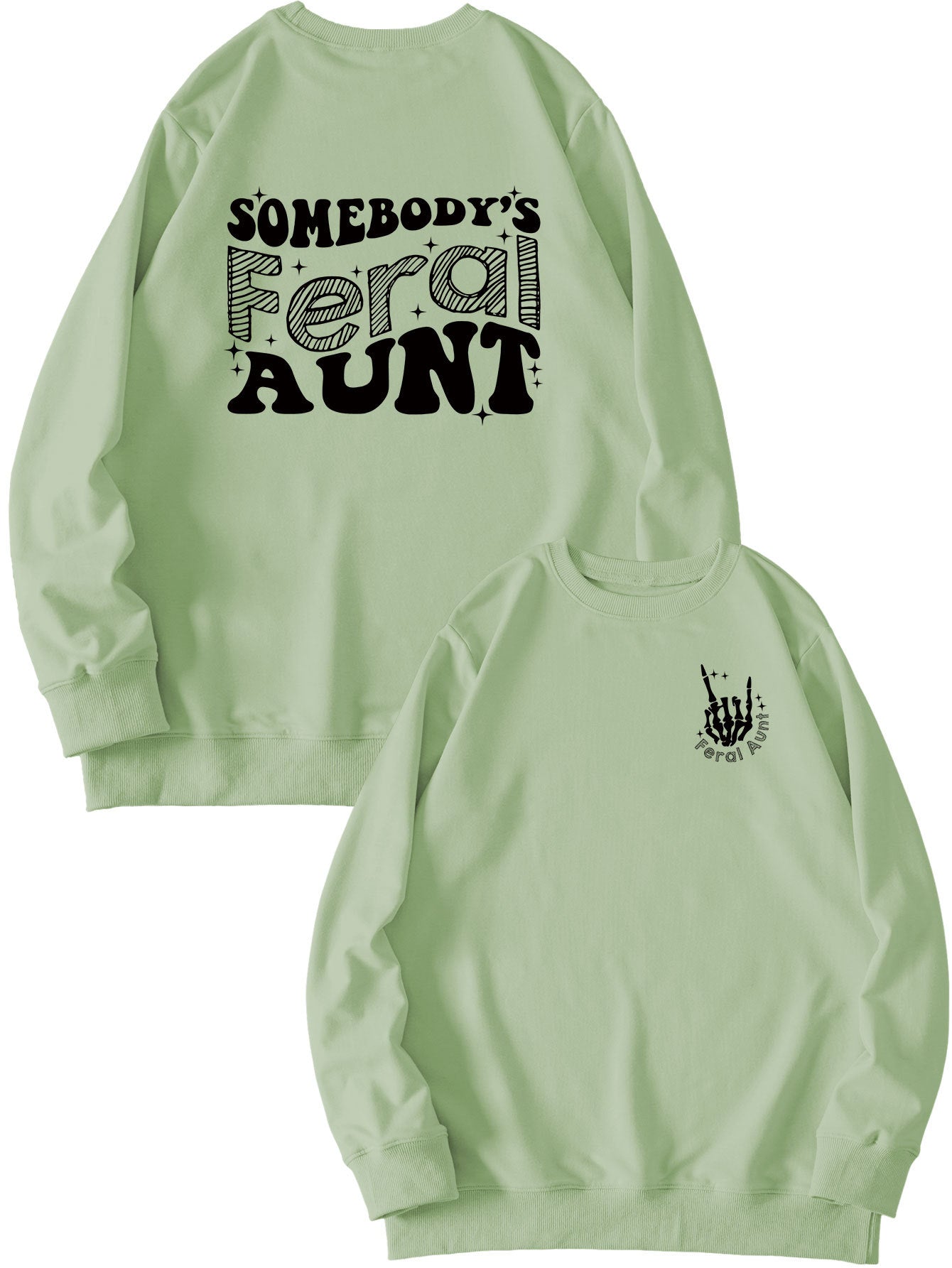 Printet sweatshirt til damer - Løs og alsidig