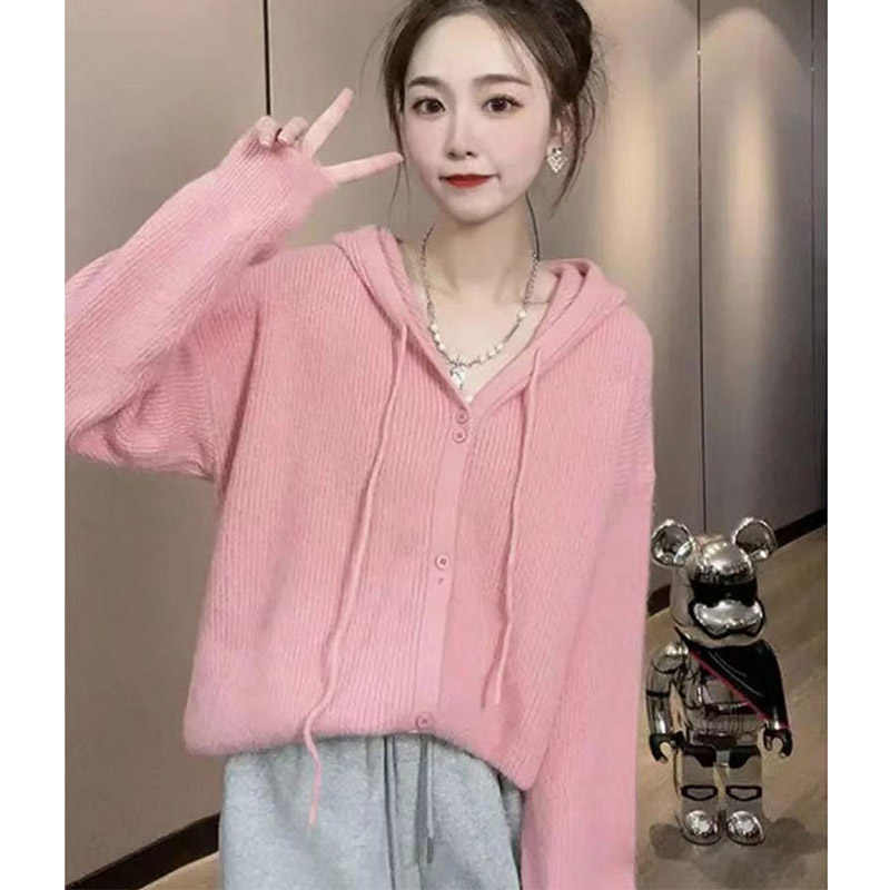 Thicken Lazy Style Long Sleeve Knitted Cardigan Sweater
