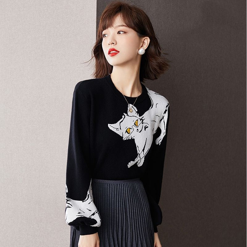 Sweater Design Sense Winter Bottoming Shirt Loose Outer Top