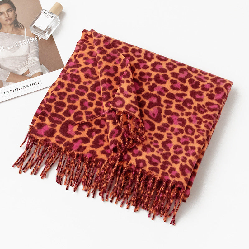 Women's Warm Scarf Cashmere-like Retro Europe And America Scarf Fashion