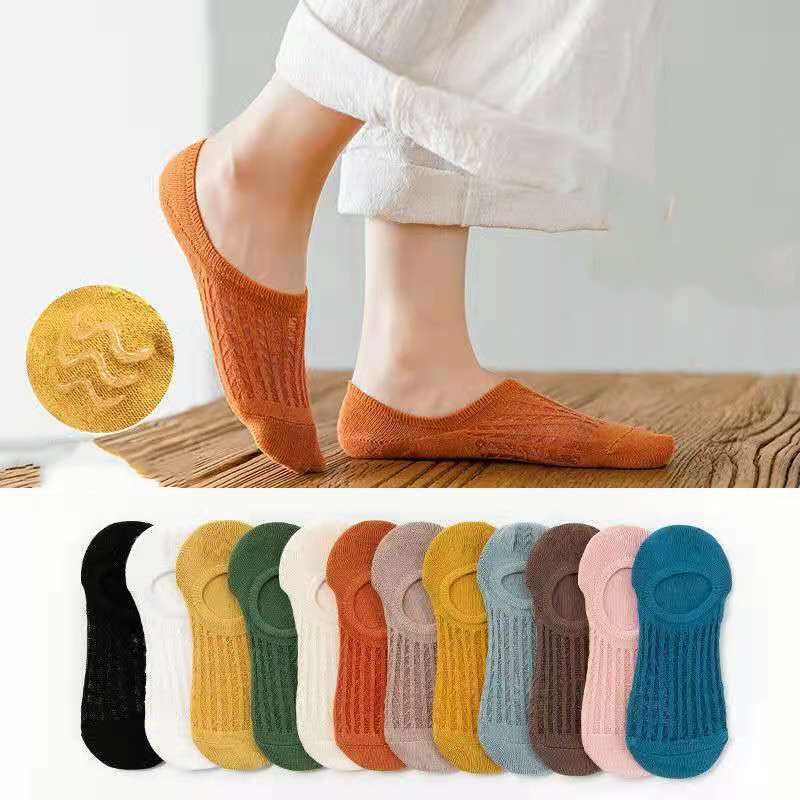 Summer Thin Shallow Socks Women's Cotton Bag
