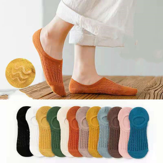 Summer Thin Shallow Socks Women's Cotton Bag