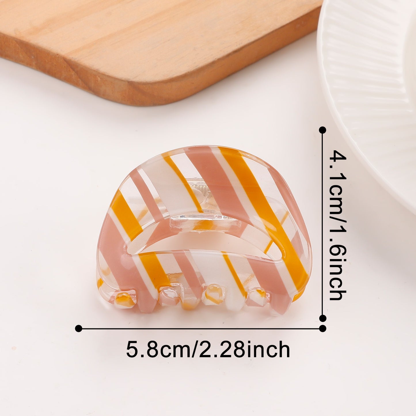 Retro Gradient Simple Hair Clip Shark Clip