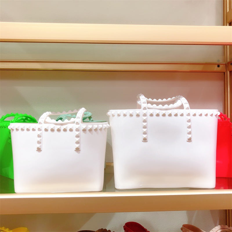 Shopping  Large Capacity Pvc Ladies Bag