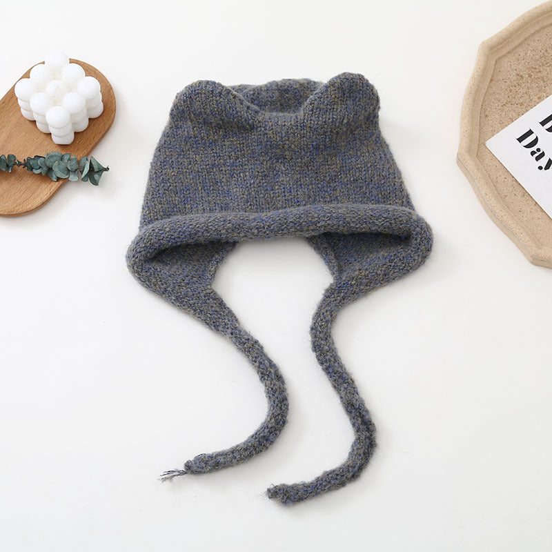 Women's Fashion Warm Cat Ears Woolen Hat