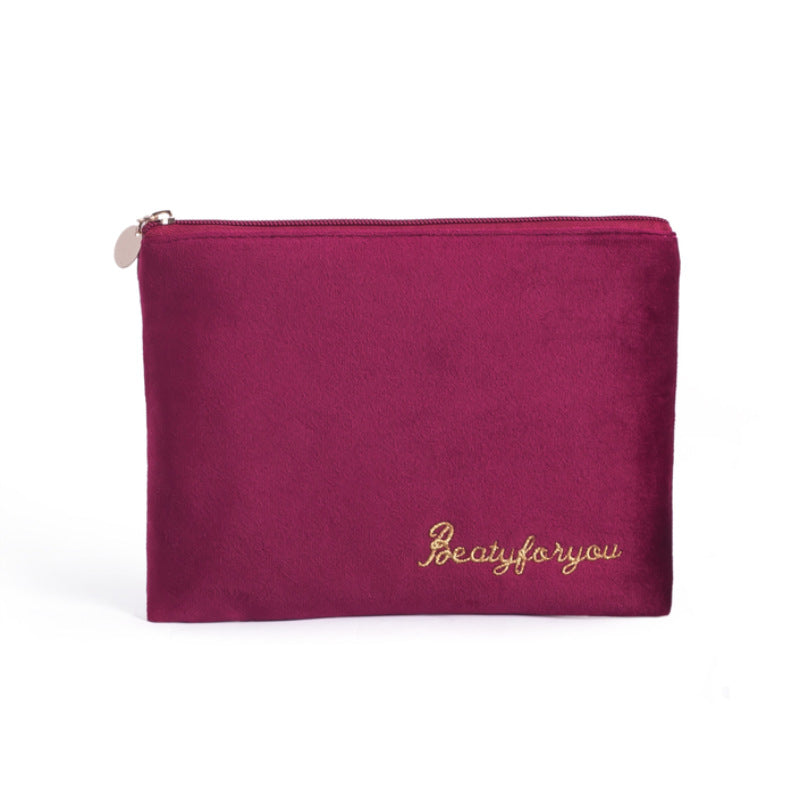 Flannel Cosmetic Storage Bag Tote Cloth