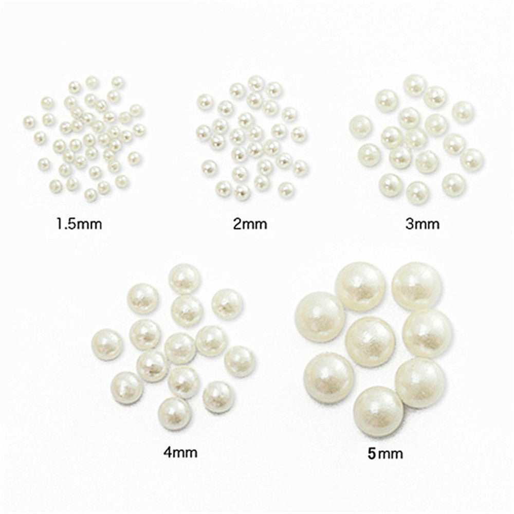 Plastic Flat Bottom Semicircle Pearl