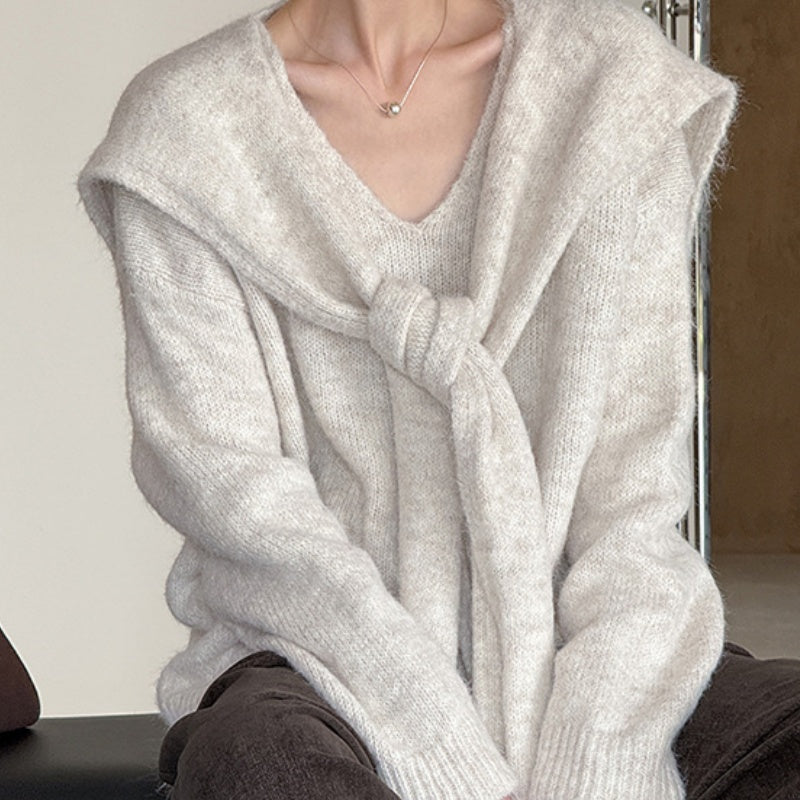 New Design Loose Lazy Style Wool Sweater