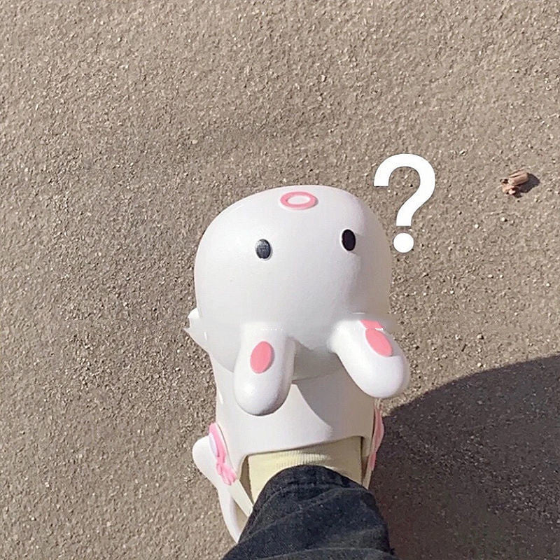 Men's And Women's Non-slip Children's Rabbit-shaped Hole Shoes