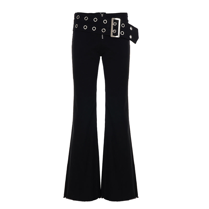 Women's Casual Slim-fit Low-rise Figure-flattering Flared Pants