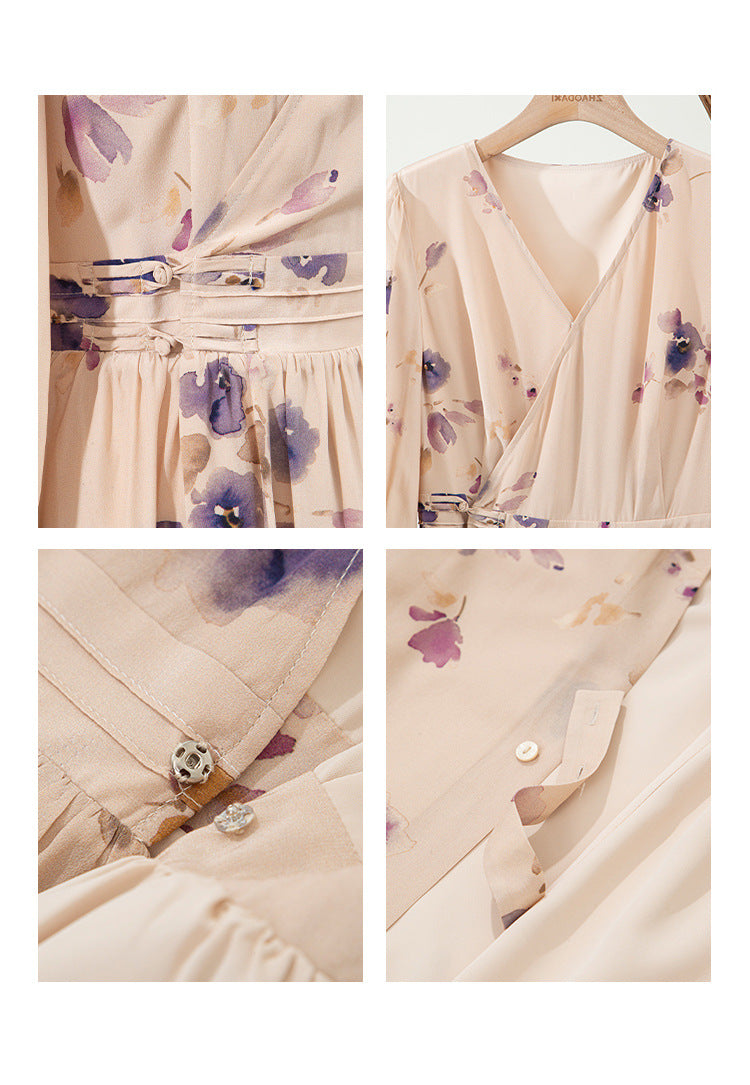 Fairy Tea Break Long Sleeve Dress