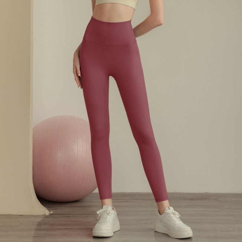 Womens High-waisted Workout Yoga Pants Quick-drying Leggings