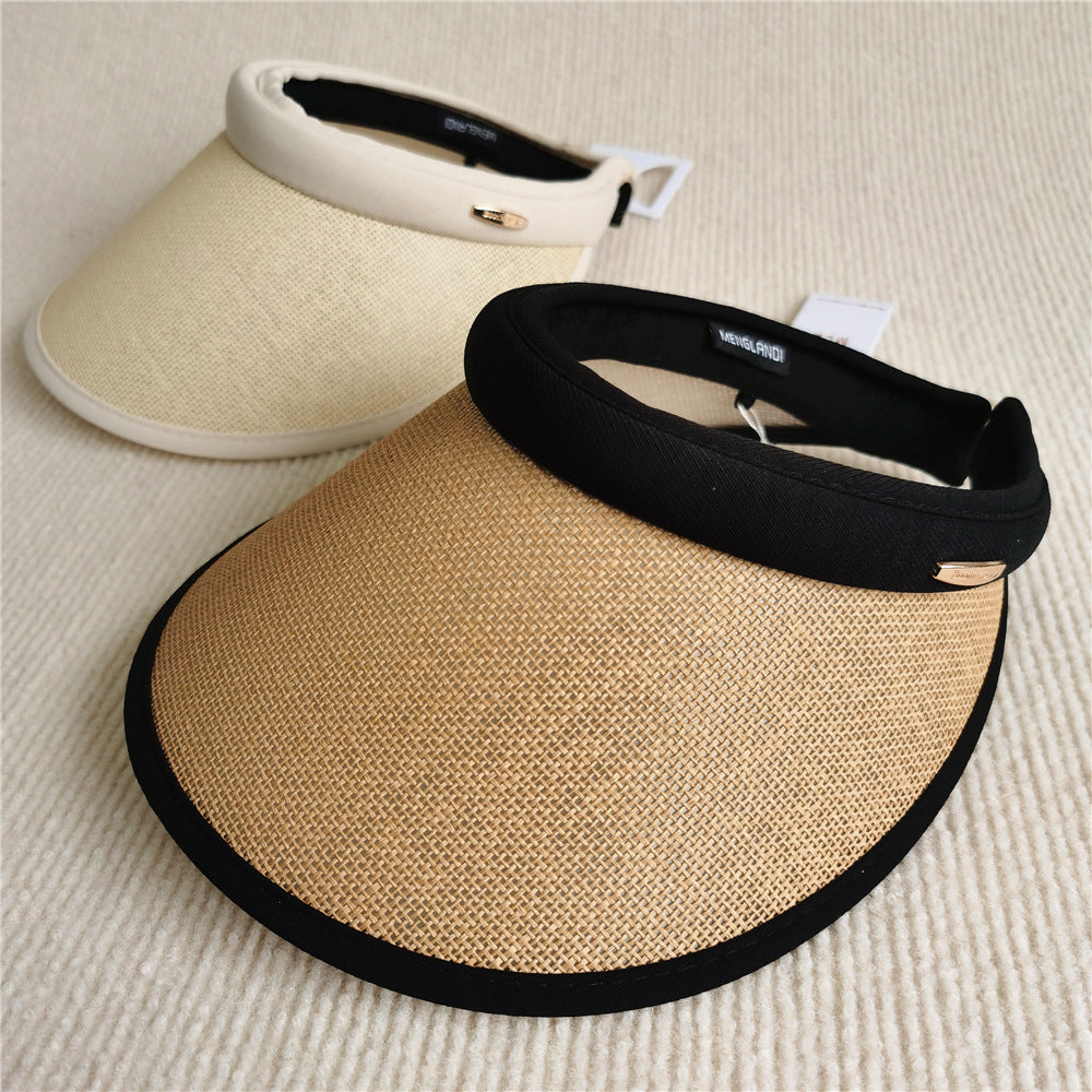 Women's Japanese Linen Composite Sunshade Empty Top Hat