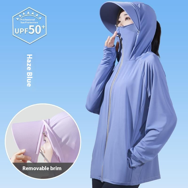 Women's Sun Protection Thin Breathable Hood Coat