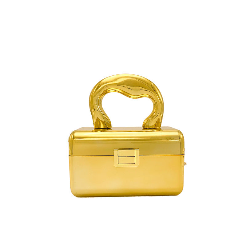 Akryl Crossbody-taske til kvinder med skinnende overflade