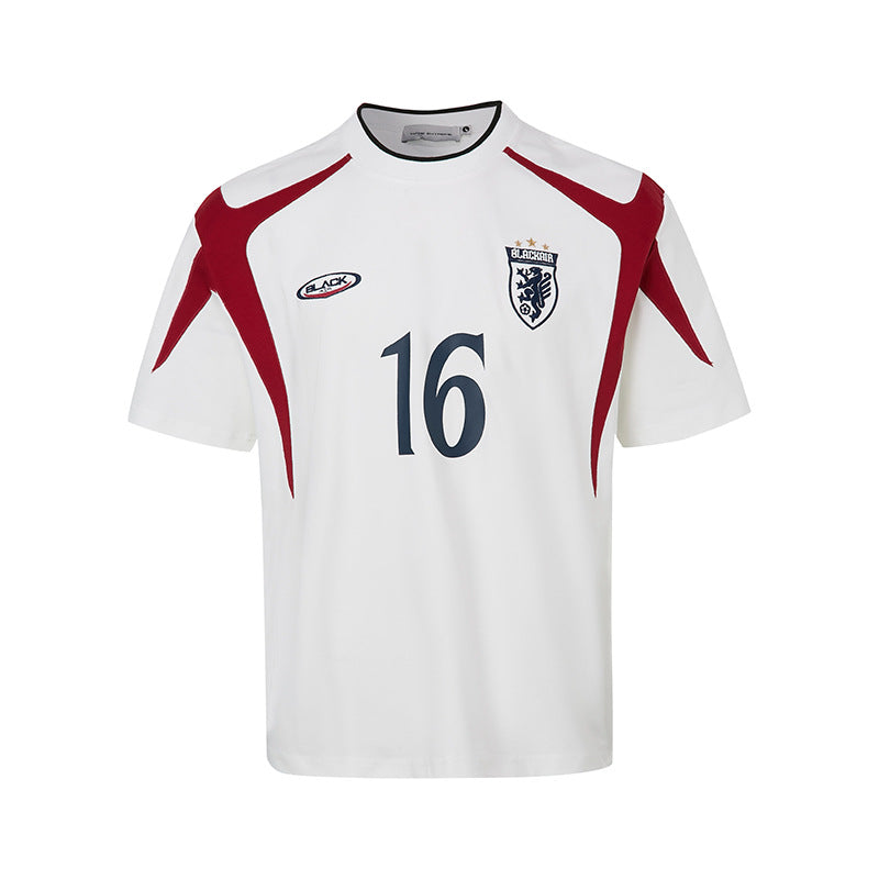 American Street Retro Minority Design Advanced Sense Soccer Uniform Short Sleeve