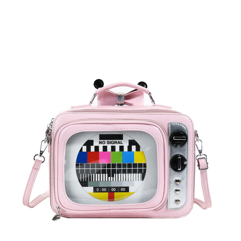 Snack Square Antenna Bow Detachable Two Shoulders Cross-body