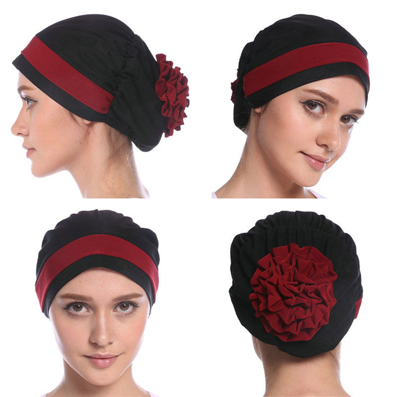Fashion Double Color Board Bead Caps