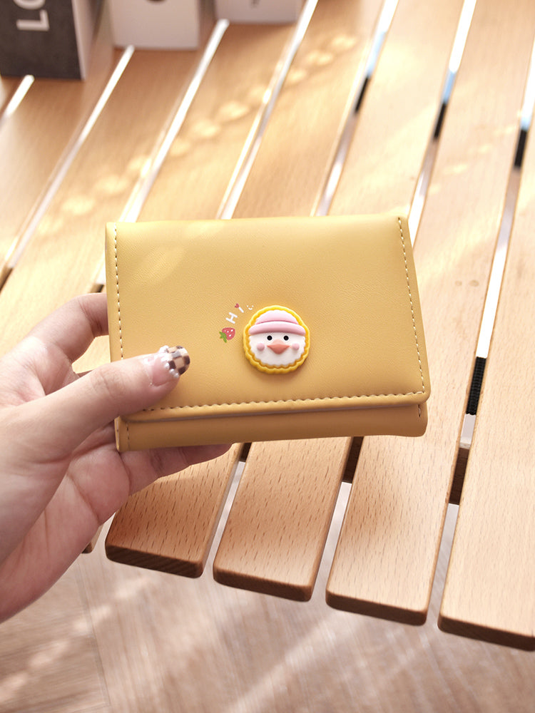 Women's Niche Design Tri-fold Thin Cute Coin Purse