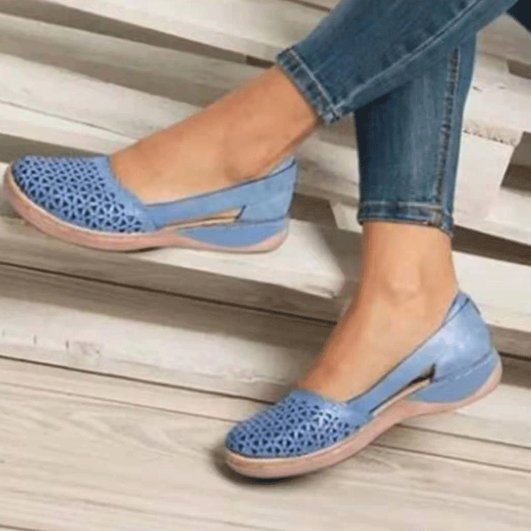 Lukong summer breathable sandals flat shoes