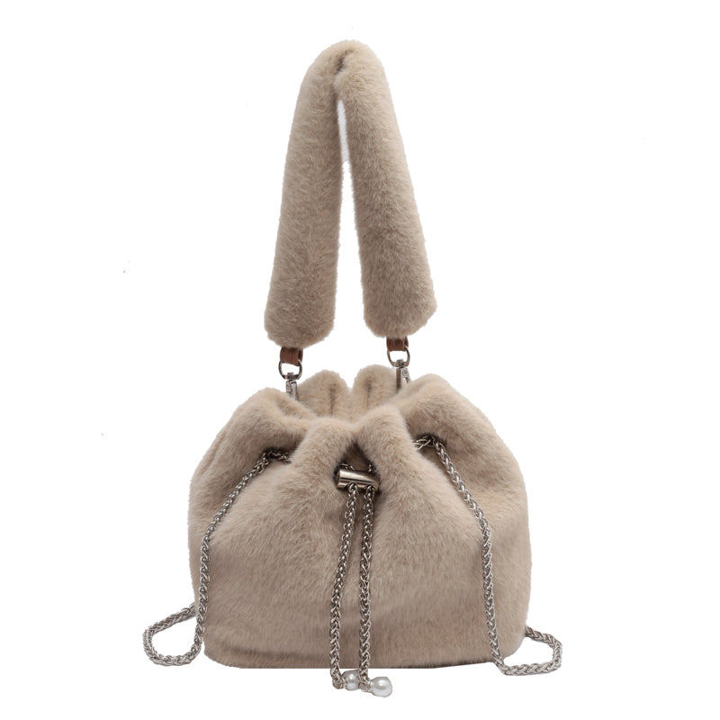 Plush Bucket Bag New Everything Chain Single Shoulder Crossbody Bag