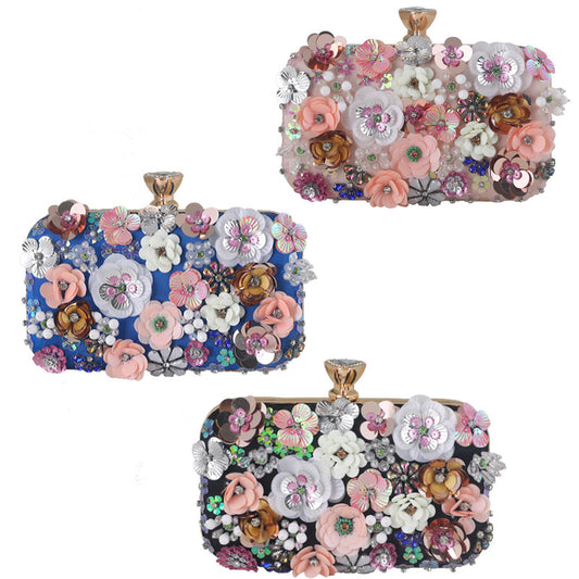 Flower European And American Fashion Lady Handbag