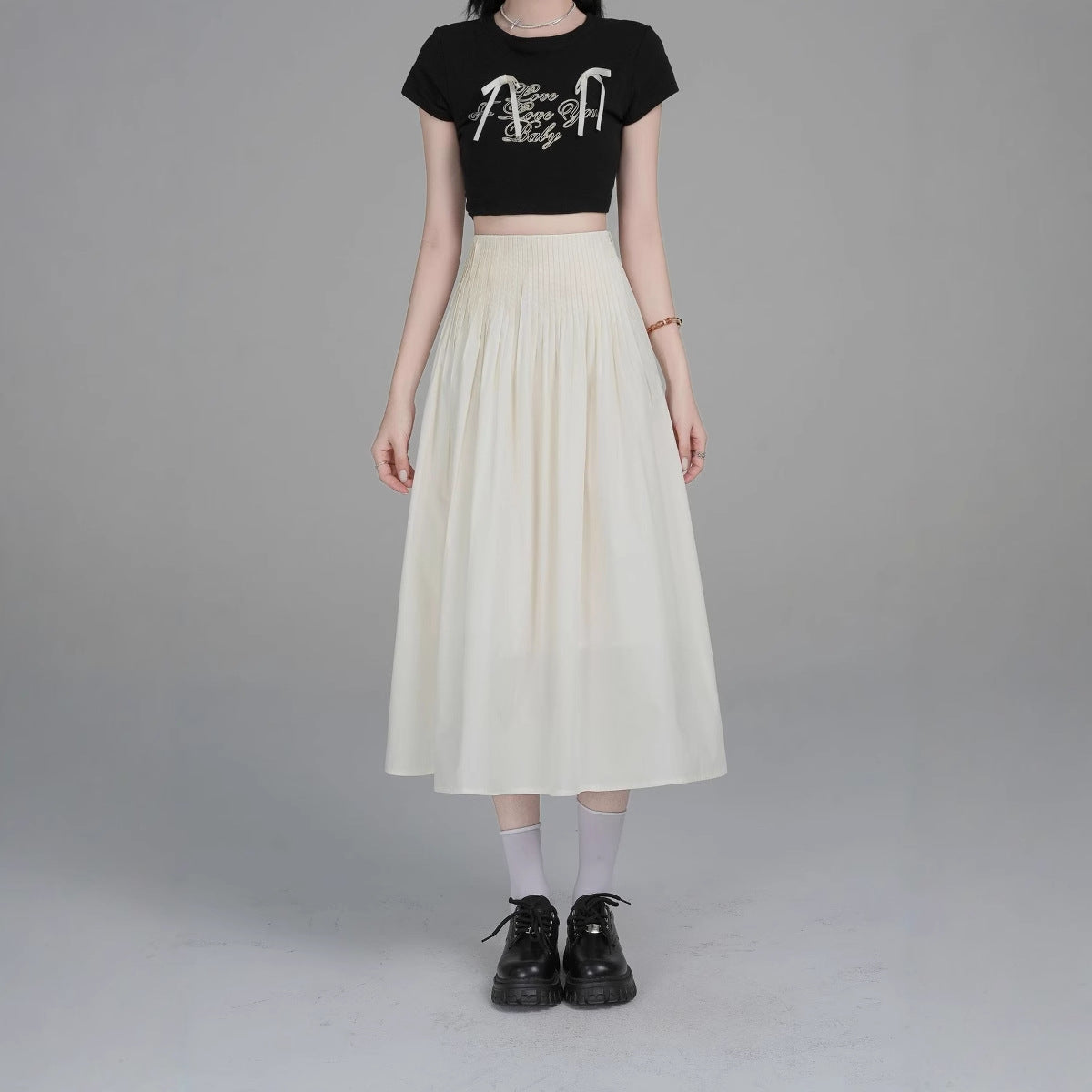 Mid Length Sweet Slim-fit Womens Skirt