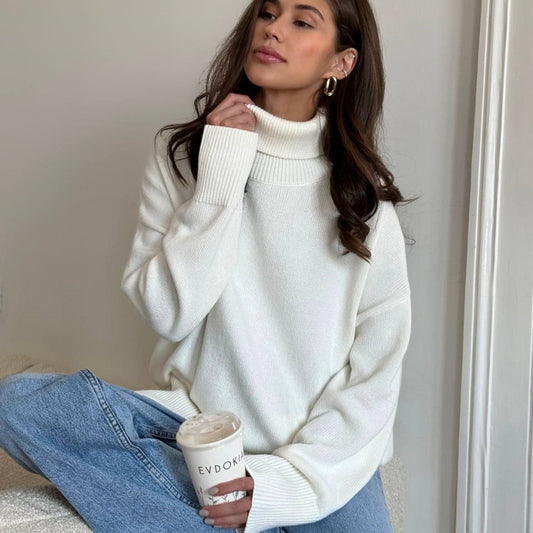 Comfortable Loose Versatile Basic Pullover