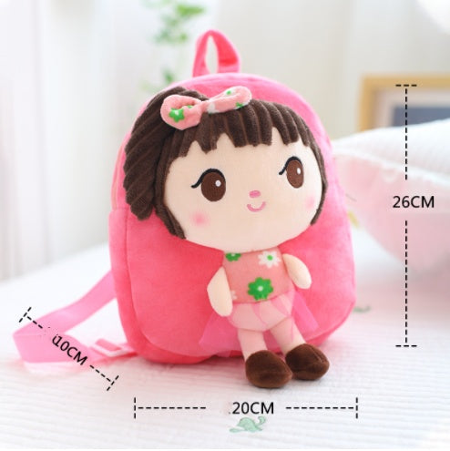Children's One-shoulder Fashion Plush Embroidered Fabric Mini Bag