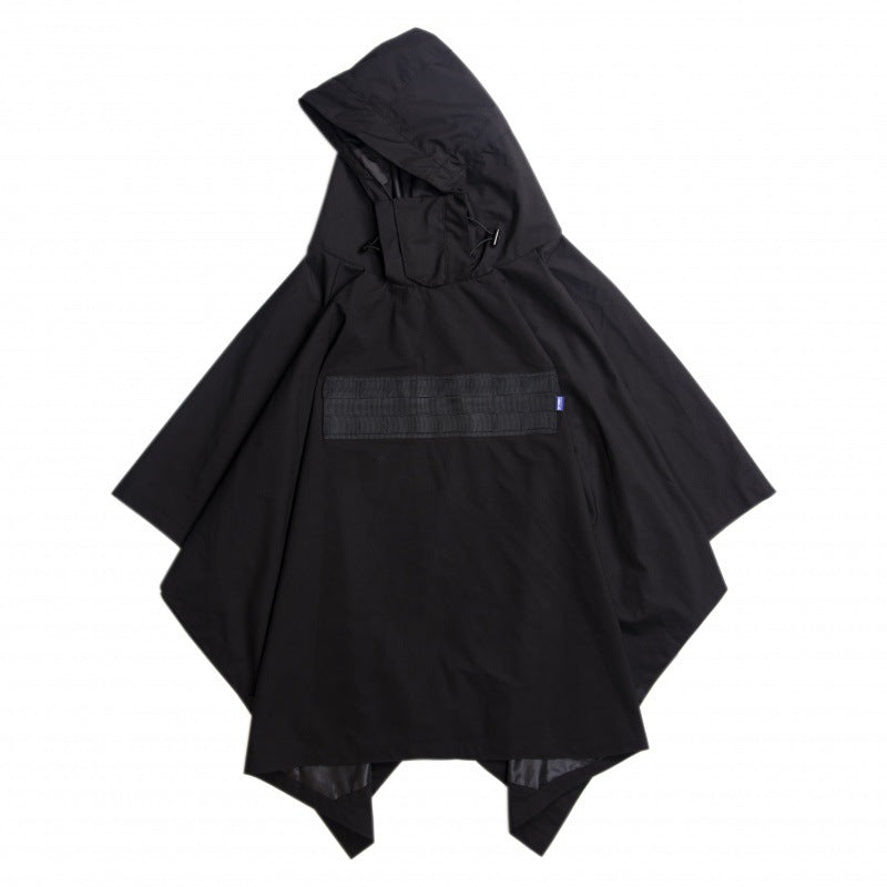 Cyberpunk Functional Cloak Dark Ninja Shawl Outdoor Rain And Snow Trench Coat