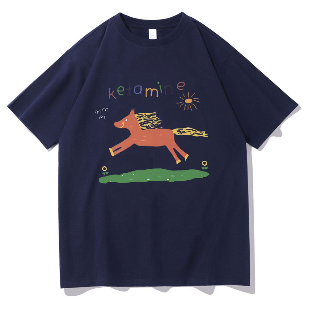 New Loose Print T-shirt Summer