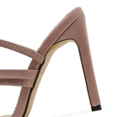 High-heeled sandals