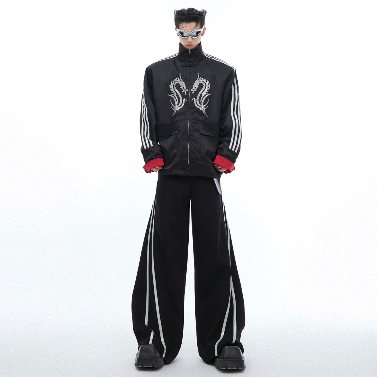 Stand Collar Buckle Jacket Coat