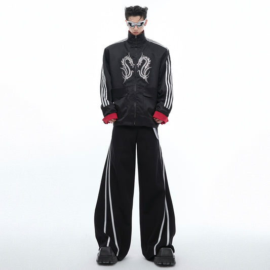 Stand Collar Buckle Jacket Coat