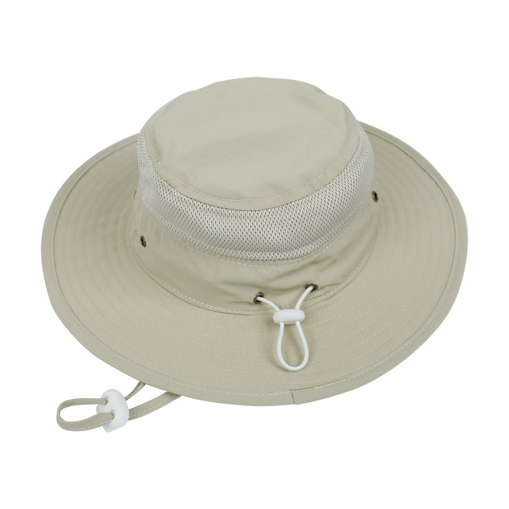 Children's Sunshade New Mesh Stitching Outdoor Fisherman Hat
