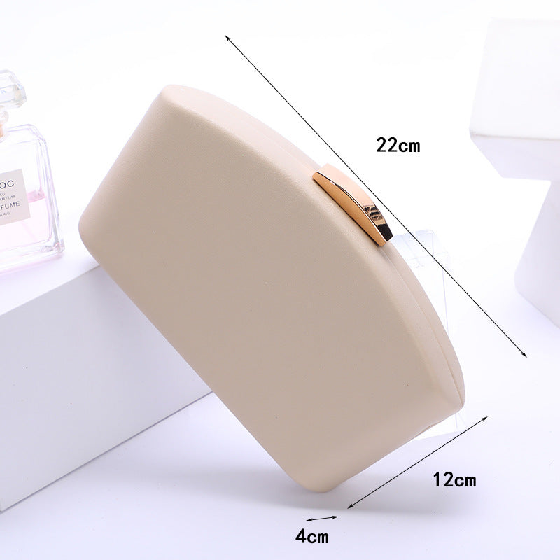 Fashion Crossbody Bag Women Simple Solid Color Fan-shaped