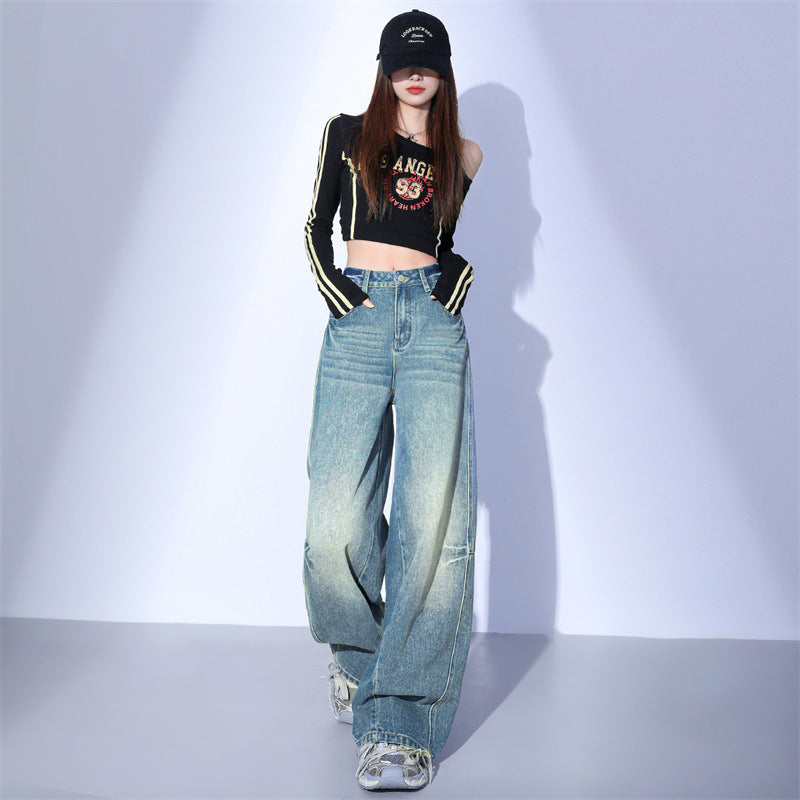 Svajreindustri Machate Alsidige Mode Vask Jeans