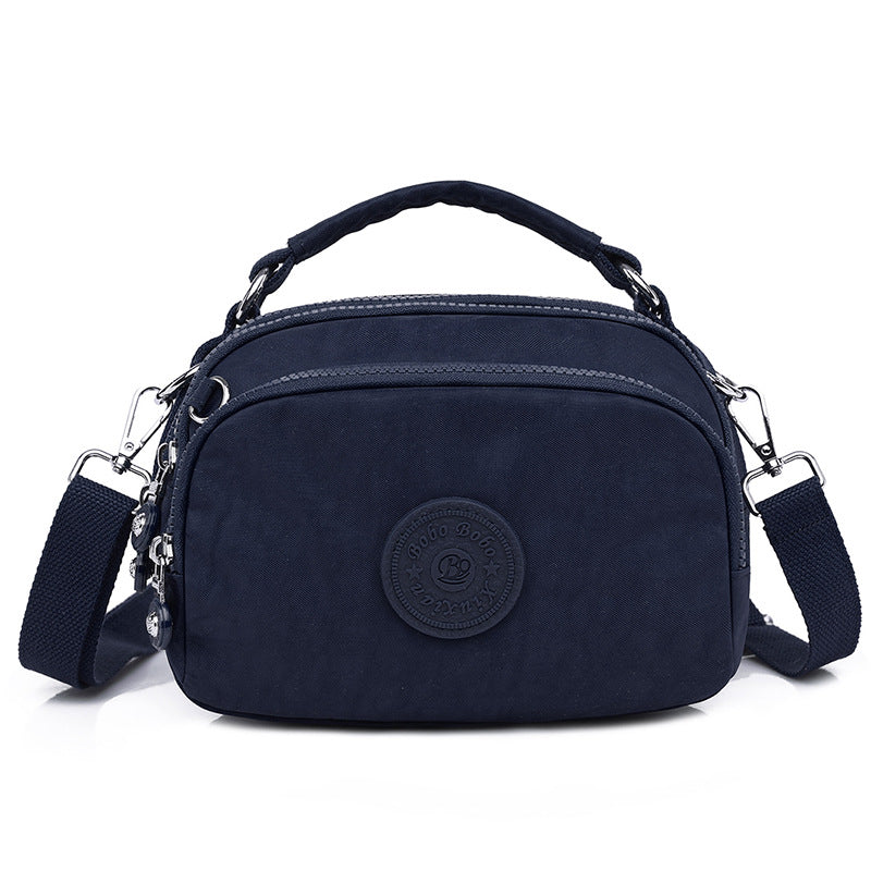 Dame Nylon Pung Tote Partysu Crossbody Taske Mobil Møntpung
