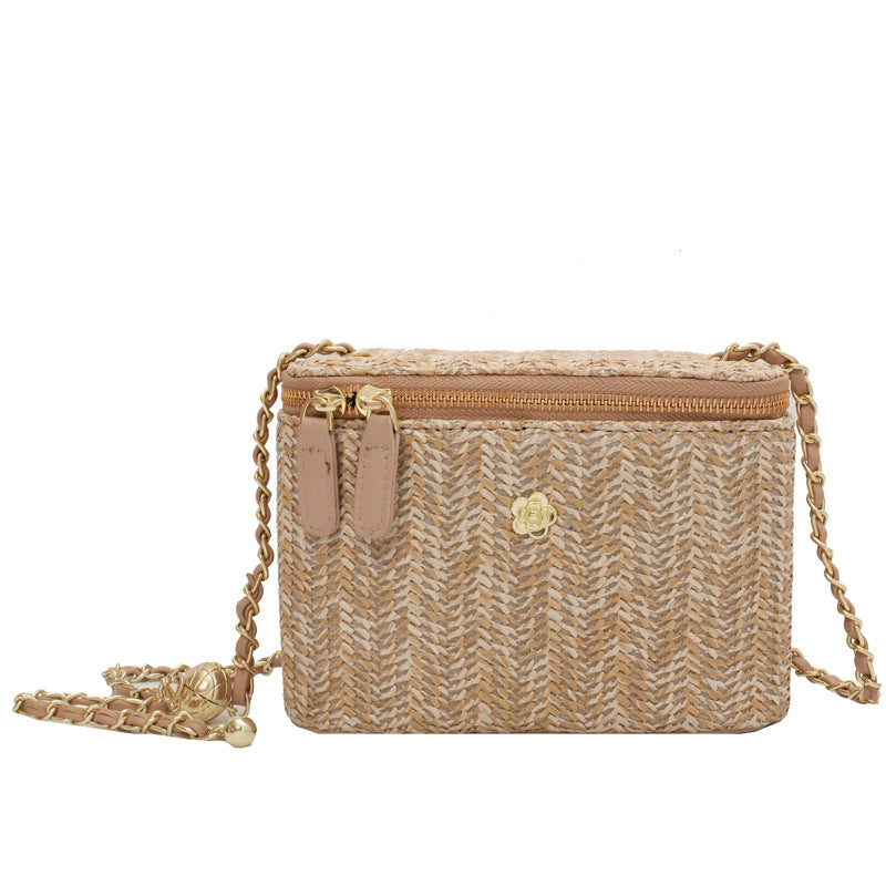 Simple Cosmetic Bag Box Straw Fairy Forest Series