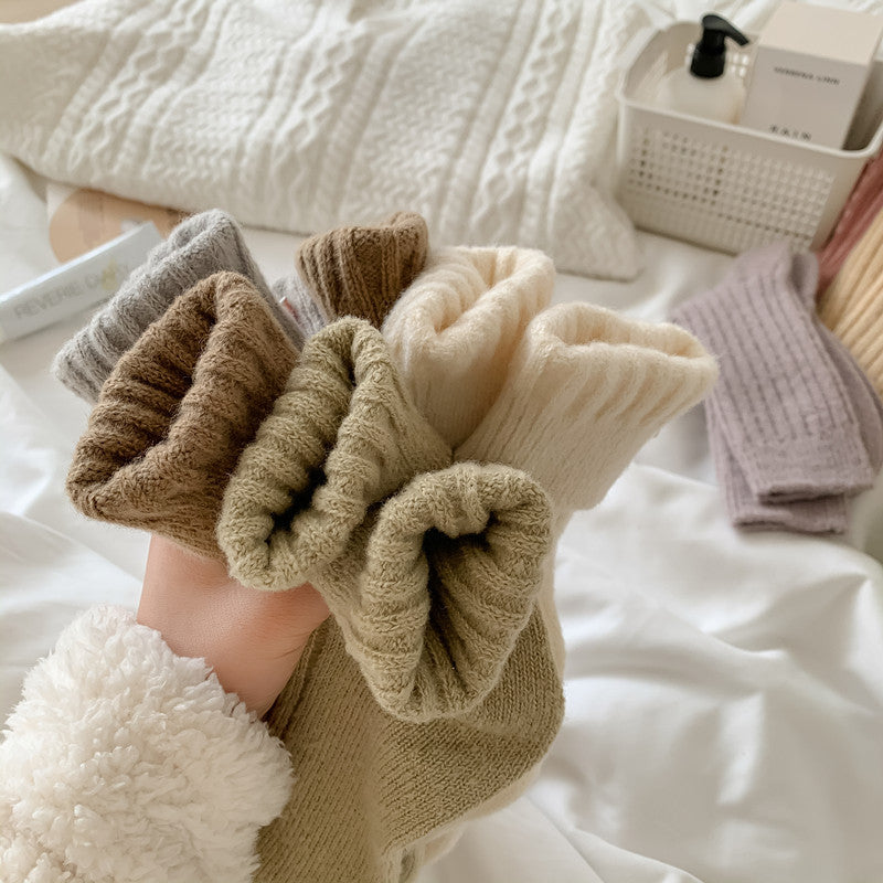 Women's Warm Wool Socks Fleece-lined