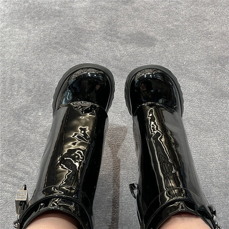 Oversized Women's Plush Mid Length Boots