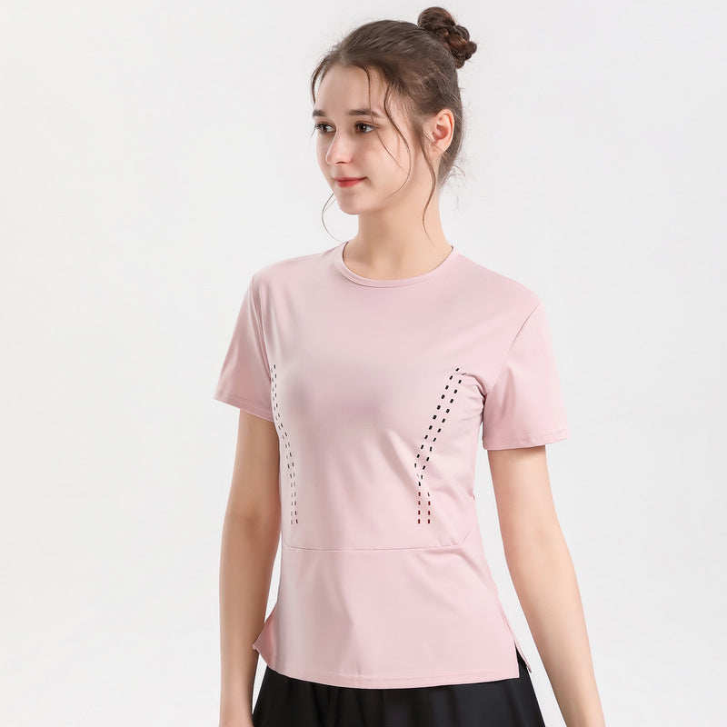 Running Sports Fitness Breathable And Loose Short-sleeved Top
