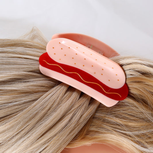 Hamburger Ice Cream Cheese Acetate Hairpin Cute Hair Accessories