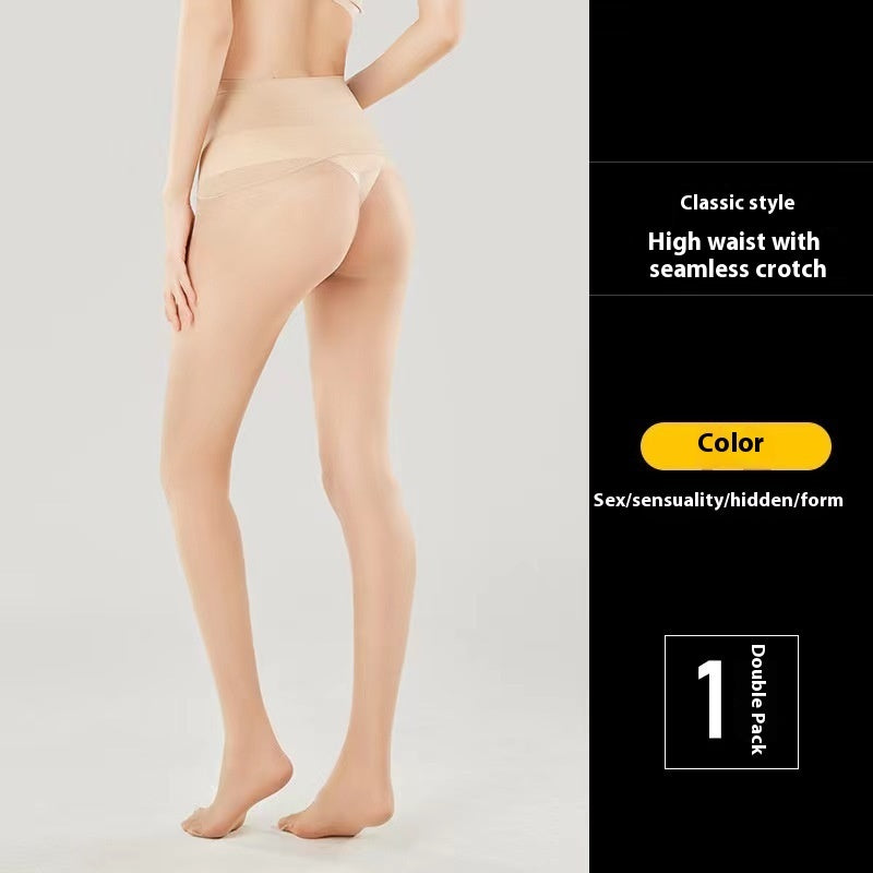 D Black Silk Stockings Ultrathin Black Pantyhose